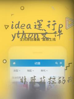 idea运行python文件