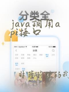 java调用api接口