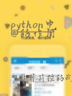 python中@的作用
