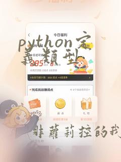 python定义类型