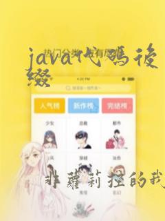 java代码后缀