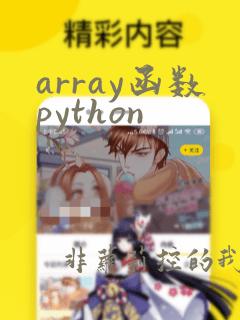 array函数python