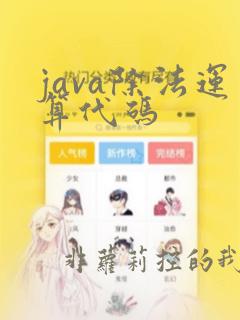 java除法运算代码