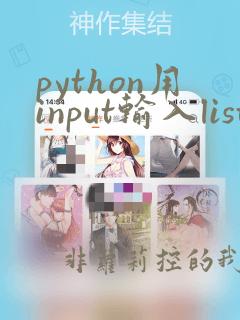 python用input输入list