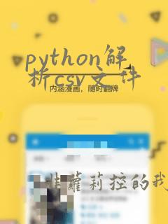 python解析csv文件
