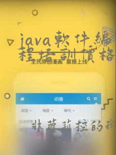 java软件编程培训价格