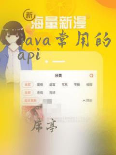 java常用的api