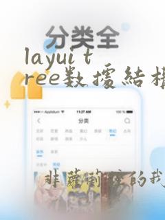 layui tree数据结构