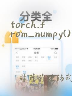 torch.from_numpy()