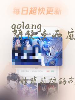 golang 开发桌面应用