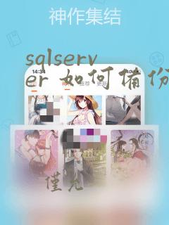 sqlserver 如何备份数据库