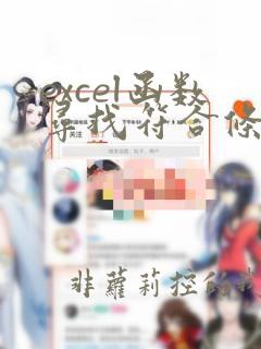 excel函数寻找符合条件的所有数据
