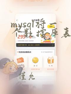 mysql将一个数据库表复制到另一个数据库