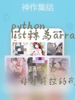 python list转为array