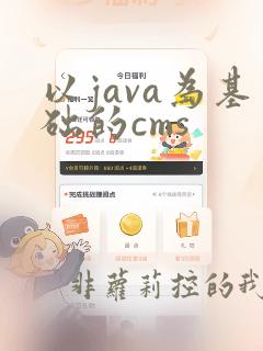 以java为基础的cms