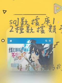 sql数据库12种数据类型
