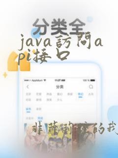java访问api接口