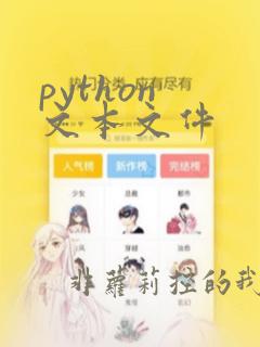 python 文本文件