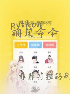 python 调用命令