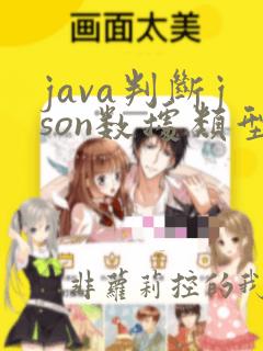 java判断json数据类型