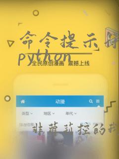 命令提示符打开python