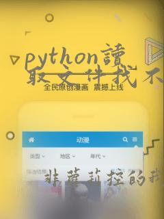 python读取文件找不到文件