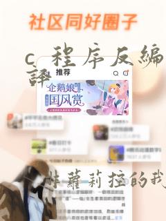 c  程序反编译