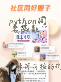 python同名函数