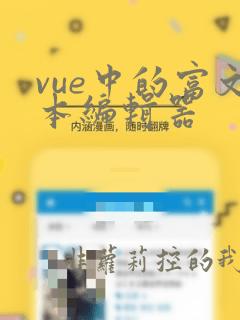 vue中的富文本编辑器
