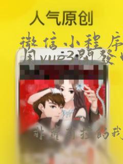 微信小程序可以用vue3开发吗