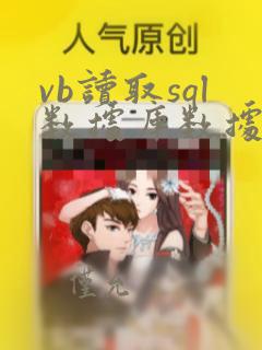 vb读取sql数据库数据