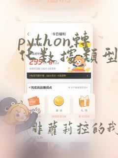 python转化数据类型