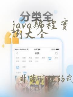 java编程实例大全