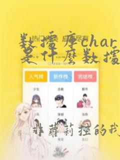 数据库char是什么数据类型