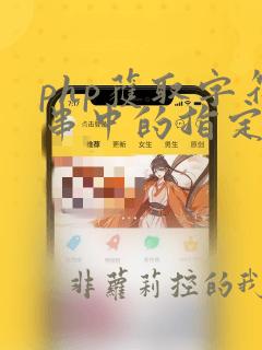 php获取字符串中的指定字符