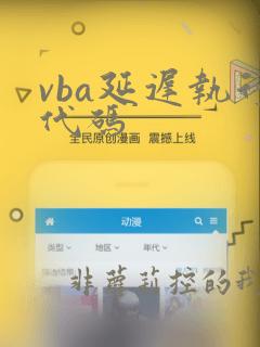 vba延迟执行代码