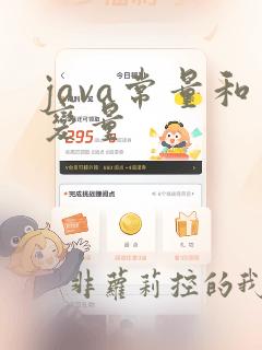 java常量和变量