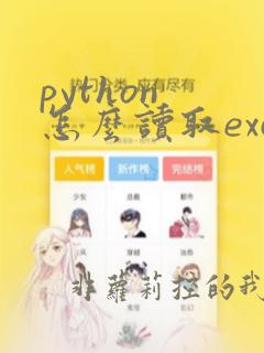 python 怎么读取excel