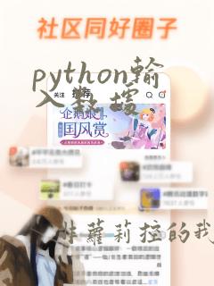 python输入数据