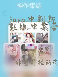 java中判断数组中是否存在某一个值