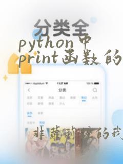 python中print函数的参数