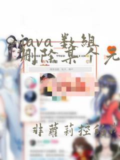 java 数组删除某个元素