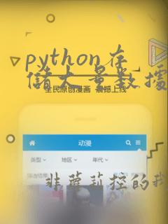 python存储大量数据的数据结构