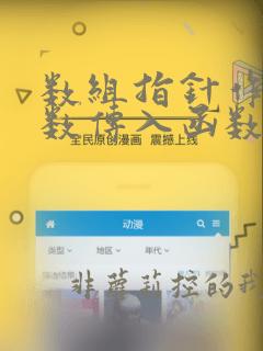 数组指针作为参数传入函数