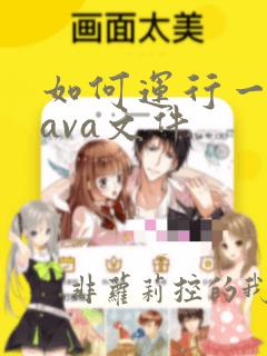 如何运行一个java文件