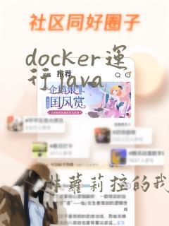 docker运行java