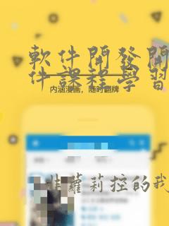 软件开发开发软件课程学习