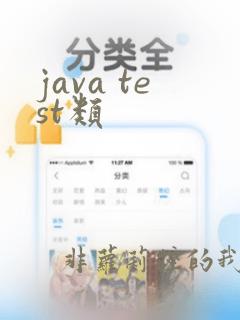 java test类