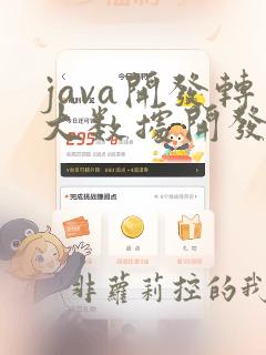 java开发转大数据开发值得吗