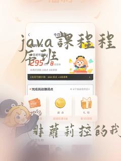 java课程程序班